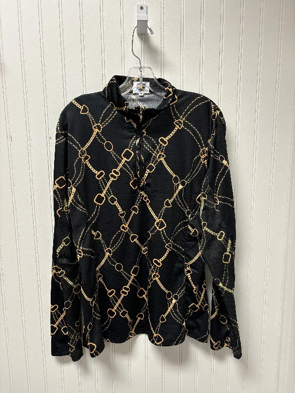 New Arrival Athletic Sweatshirt Collar By Cmc In Black, Size: 2x