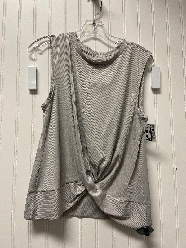 Athletic Tank Top By Apana In Grey, Size: L