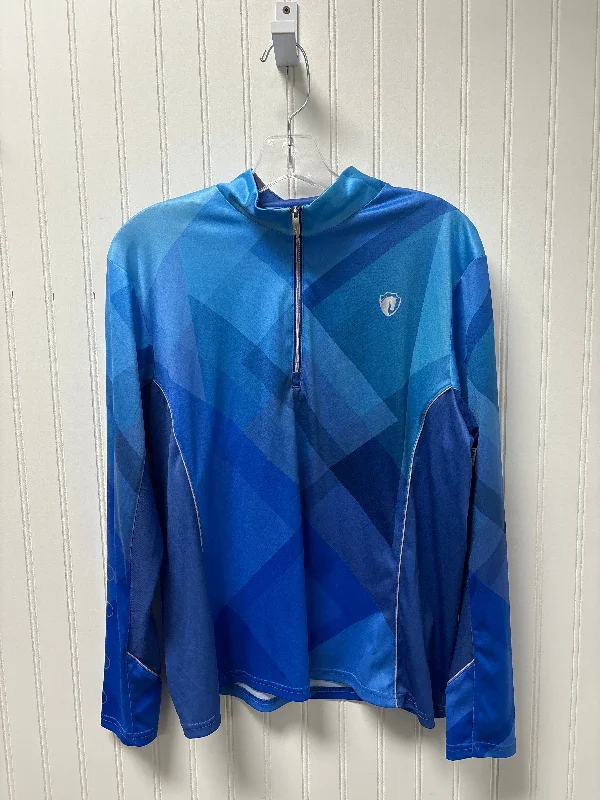 Discount Extravaganza Athletic Top Long Sleeve Collar By Ariat In Blue, Size: 1x