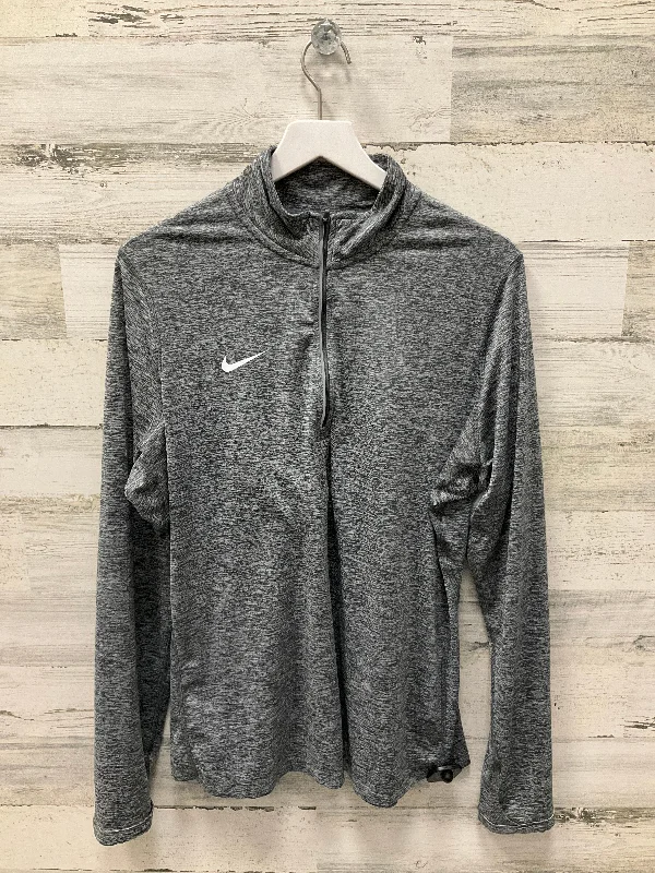 Athletic Top Long Sleeve Collar By Nike Apparel  Size: Xl