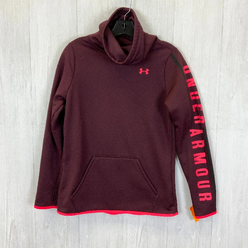 One-DAY Sale Athletic Top Long Sleeve Collar By Under Armour  Size: S