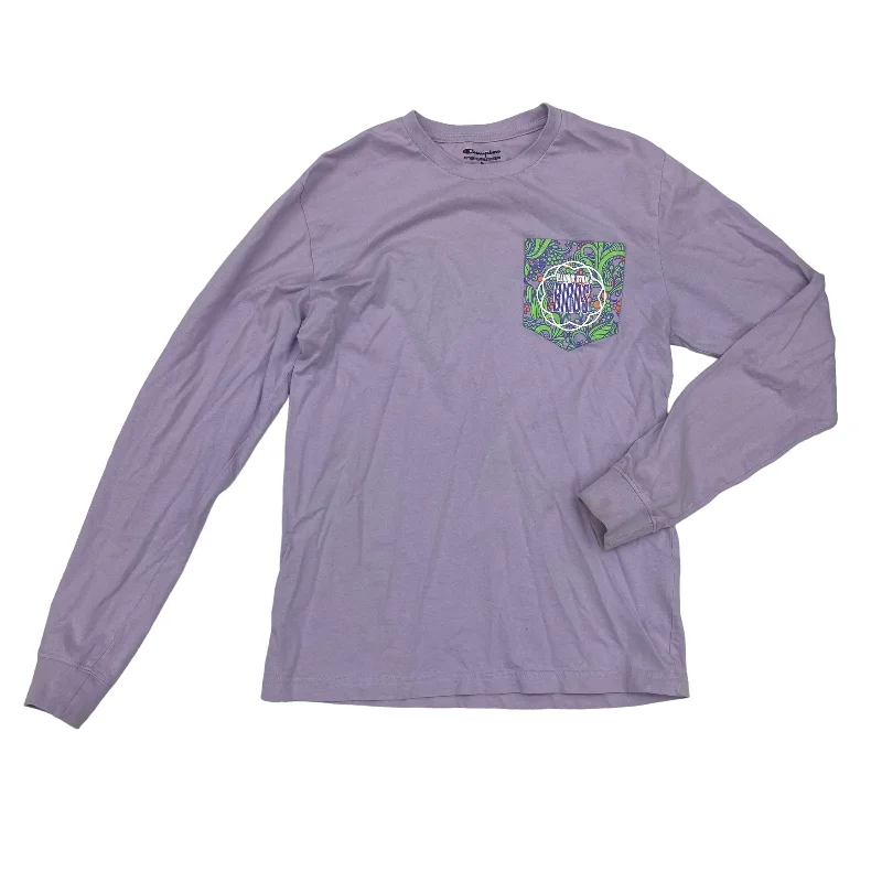 Crazy Deals Athletic Top Long Sleeve Crewneck By Champion  Size: S