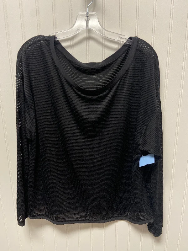 Super Bargain Athletic Top Long Sleeve Crewneck By Lululemon In Black, Size: Xl