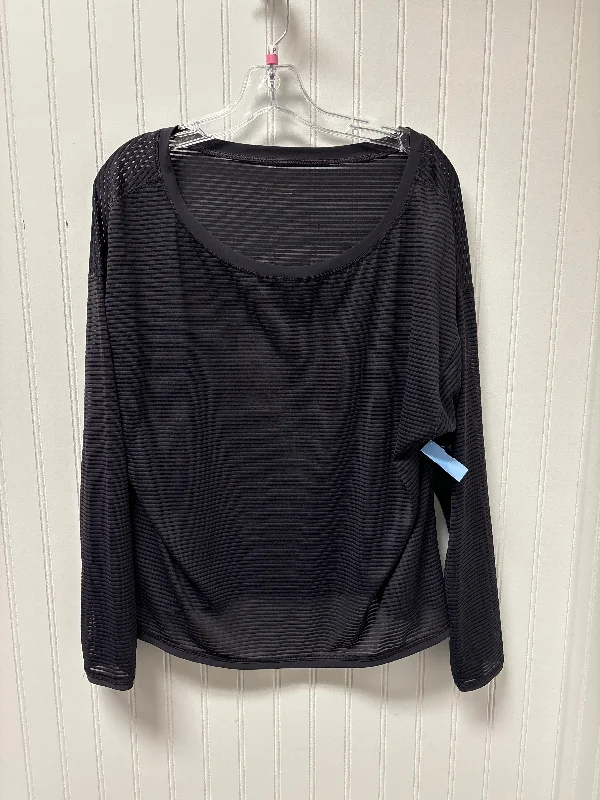 Weekend Deal Athletic Top Long Sleeve Crewneck By Lululemon In Purple, Size: Xl