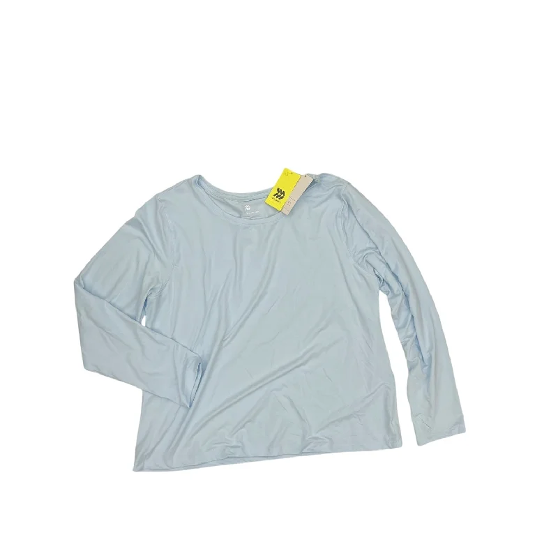 Instant Discount Athletic Top Ls Crewneck By All In Motion In Blue, Size:Xxl