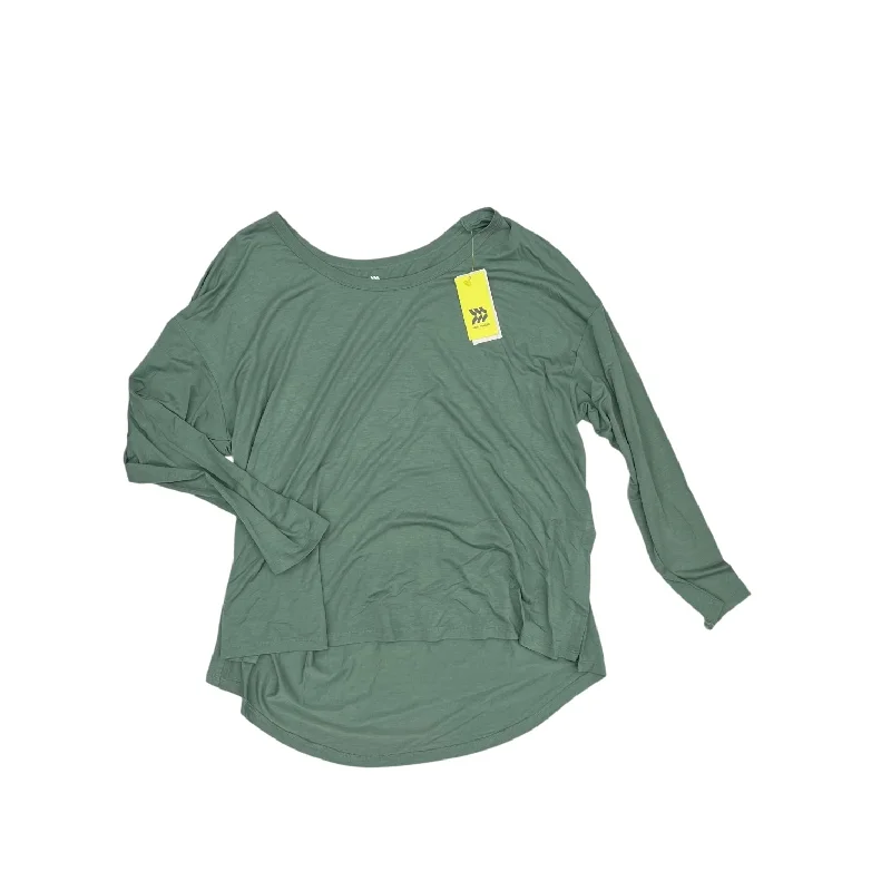Midnight Madness Athletic Top Ls Crewneck By All In Motion In Green, Size:Xxl