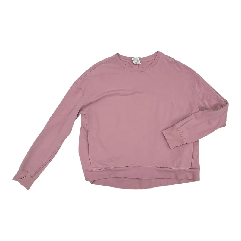 Mega Deal Athletic Top Ls Crewneck By All In Motion In Pink, Size:Xxl