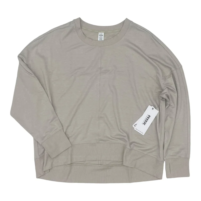 Extra Savings Athletic Top Ls Crewneck By Rbx In Beige, Size:Xl