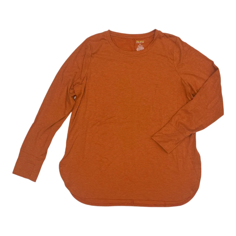 Buy More, Save More Athletic Top Ls Crewneck By Tek Gear In Orange, Size:Xl