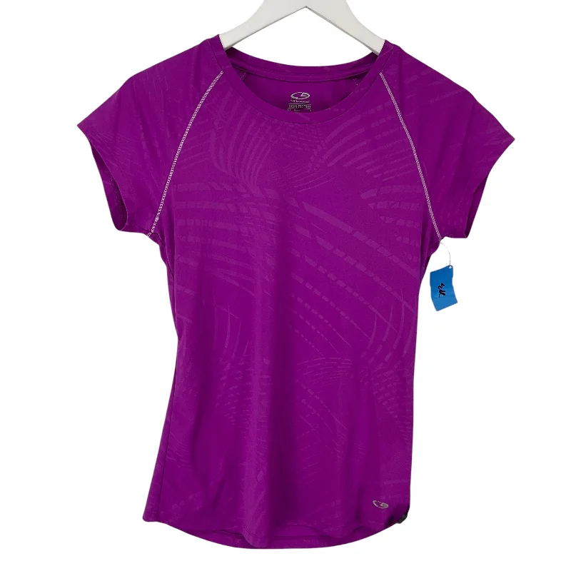 Low Prices Athletic Top Short Sleeve By Champion In Purple, Size: M