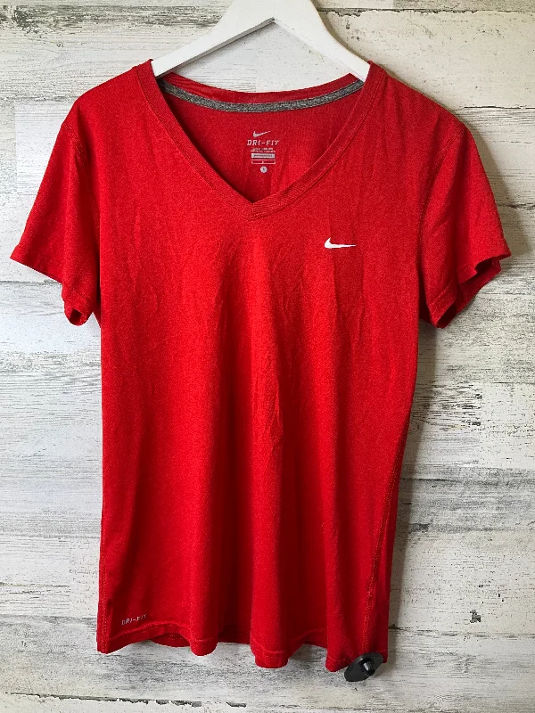 Athletic Top Short Sleeve By Nike Apparel  Size: L