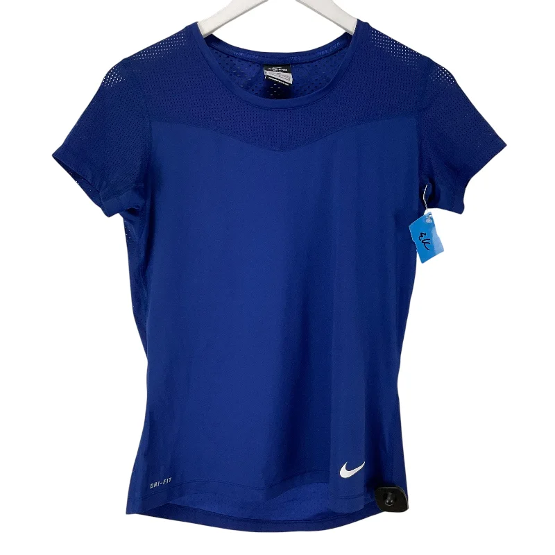 Value Deals Athletic Top Short Sleeve By Nike In Blue, Size: L