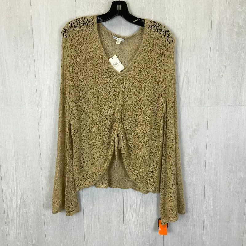 Overstock Beige Top Long Sleeve Cato, Size L