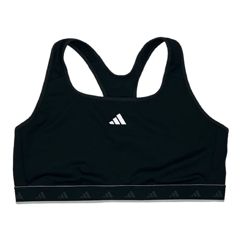 Limited Stock BLACK ADIDAS ATHLETIC BRA, Size 2X