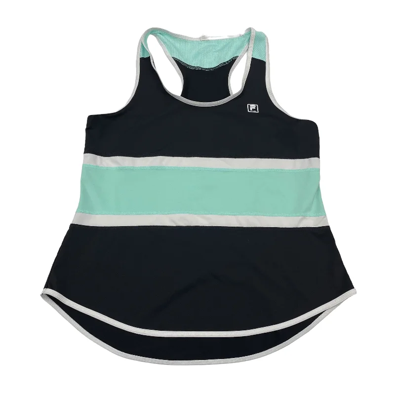Midnight Madness BLACK ATHLETIC TANK TOP by FILA Size:L