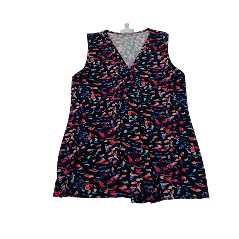 New Arrival BLACK & RED TOP SLEEVELESS by DANA BUCHMAN Size:XS