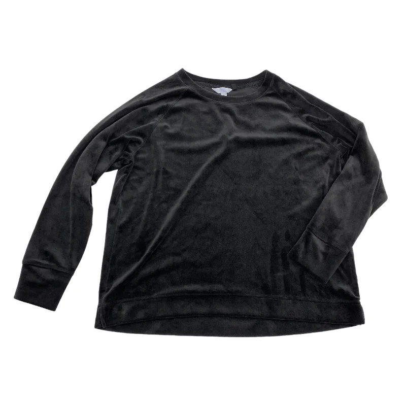 One-DAY Sale BLACK SWEATSHIRT CREWNECK by TIME AND TRU Size:M