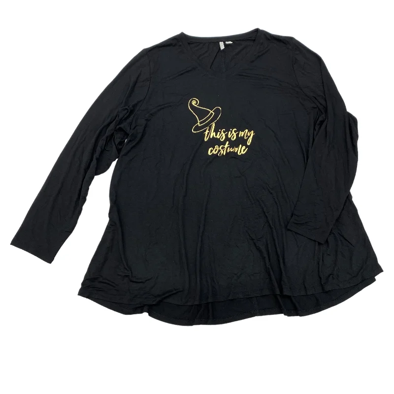 Super Bargain BLACK TOP LS by CATO Size:3X