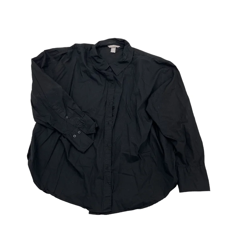 Savings Galore BLACK TOP LS by H&M Size:2X