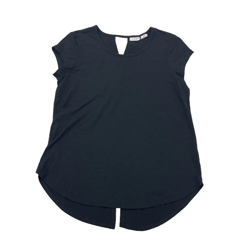 Daily Specials Black Top Short Sleeve Basic Sigrid Olsen, Size M