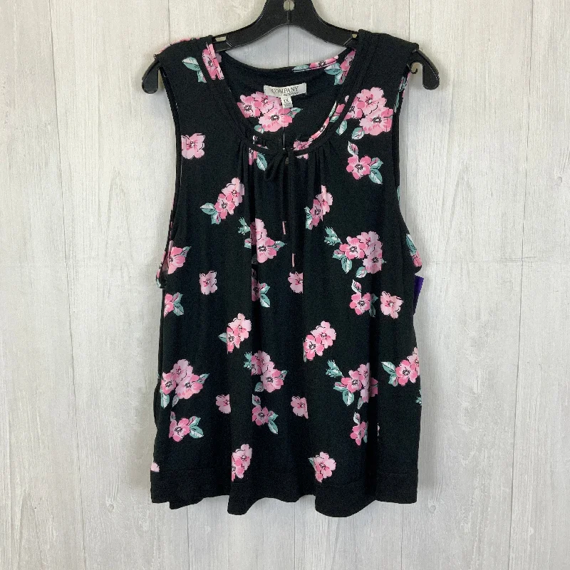 Price Rollback Black Top Sleeveless Ellen Tracy, Size 1x
