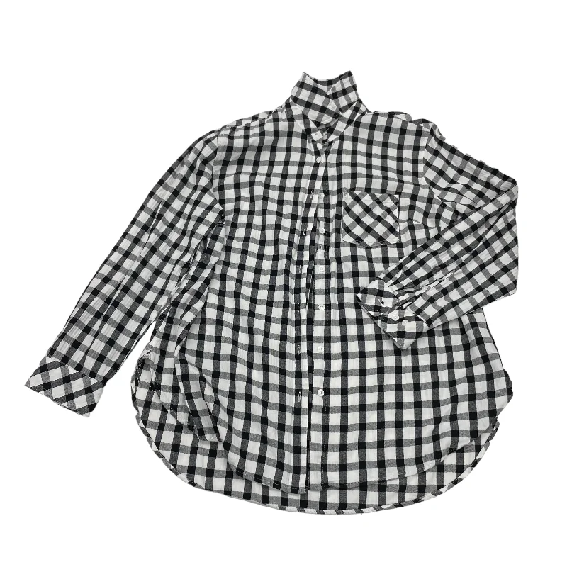 Blowout Deals BLACK & WHITE TOP LS by AVA & VIV Size:1X