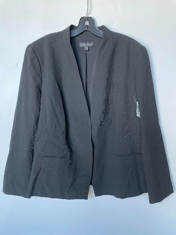 Act Fast Blazer By Ann Taylor In Black, Size: 18