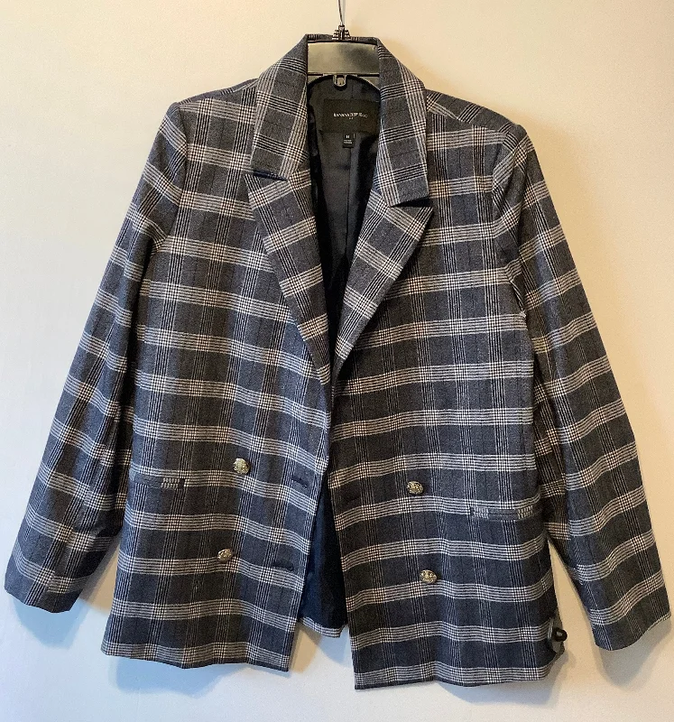 Blazer By Banana Republic In Plaid Pattern, Size: 14