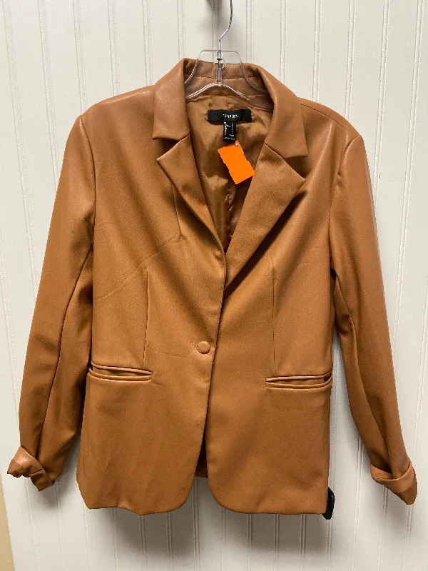 Major Savings Blazer By Forever 21 In Tan, Size: L