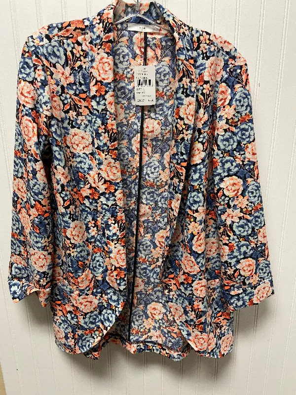 Discount Days Blazer By Lush In Black Floral, Size: L