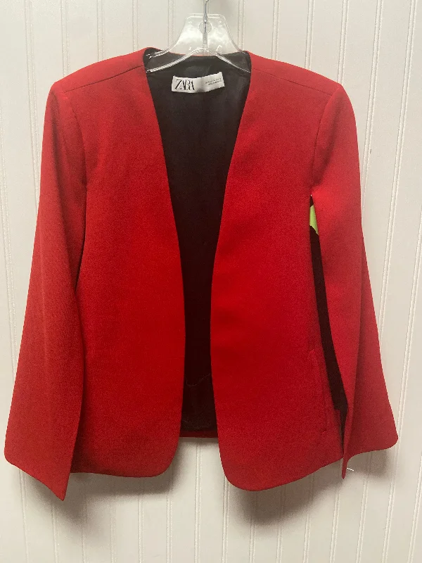 Members Only Blazer By Zara In Red, Size: M