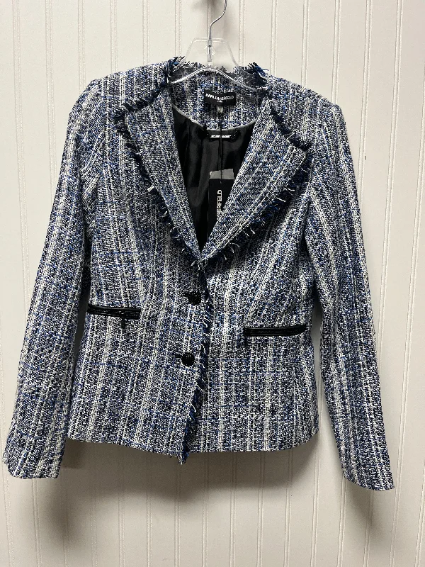 Midnight Sale Blazer Designer By Karl Lagerfeld In Blue, Size: Xs