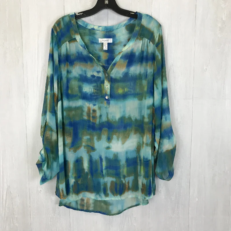 Can't Miss Blouse 3/4 Sleeve By Dressbarn  Size: 3x