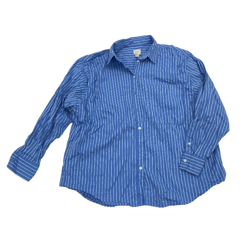 Unbeatable Prices BLUE TOP LS by A NEW DAY Size:M