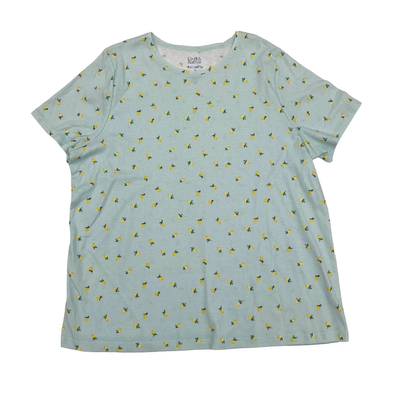 Year-End Clearance Blue Top Short Sleeve Croft And Barrow, Size 2x
