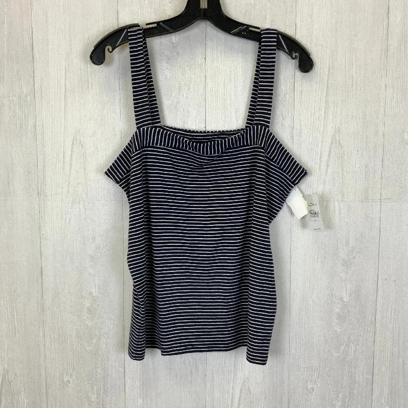 Bonus Savings Blue & White Tank Top Loft, Size L