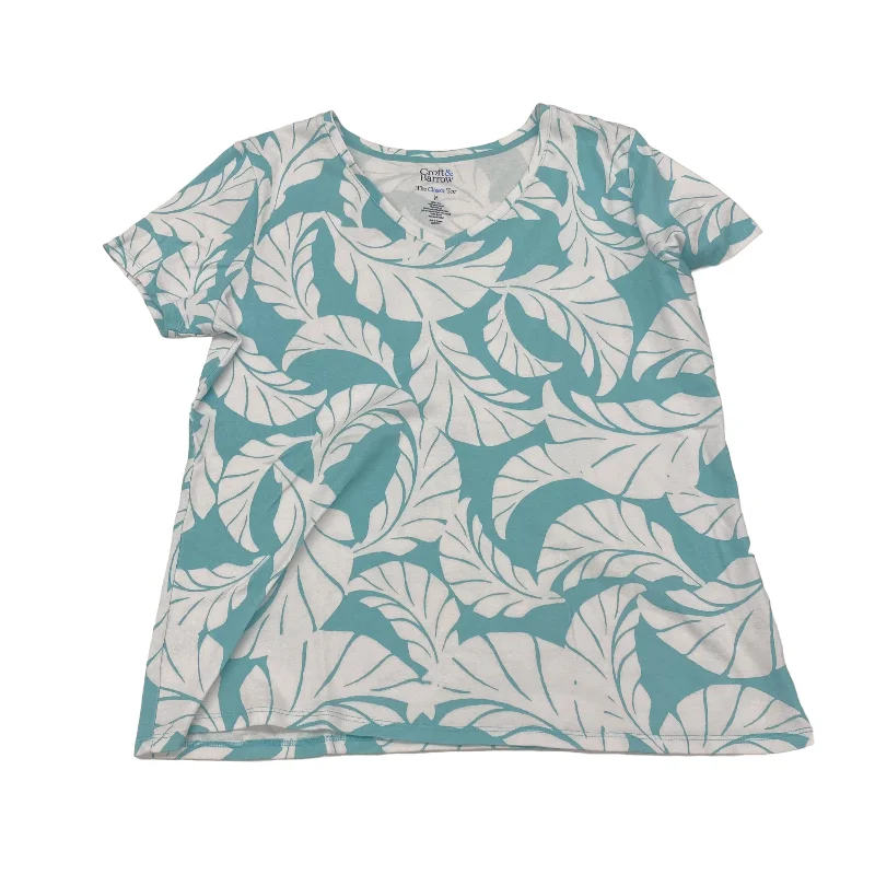 Steals and Deals BLUE & WHITE TOP SS by CROFT AND BARROW Size:M
