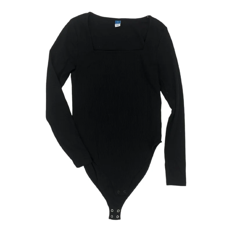 Great Deals Bodysuit By Old Navy In Black, Size:M