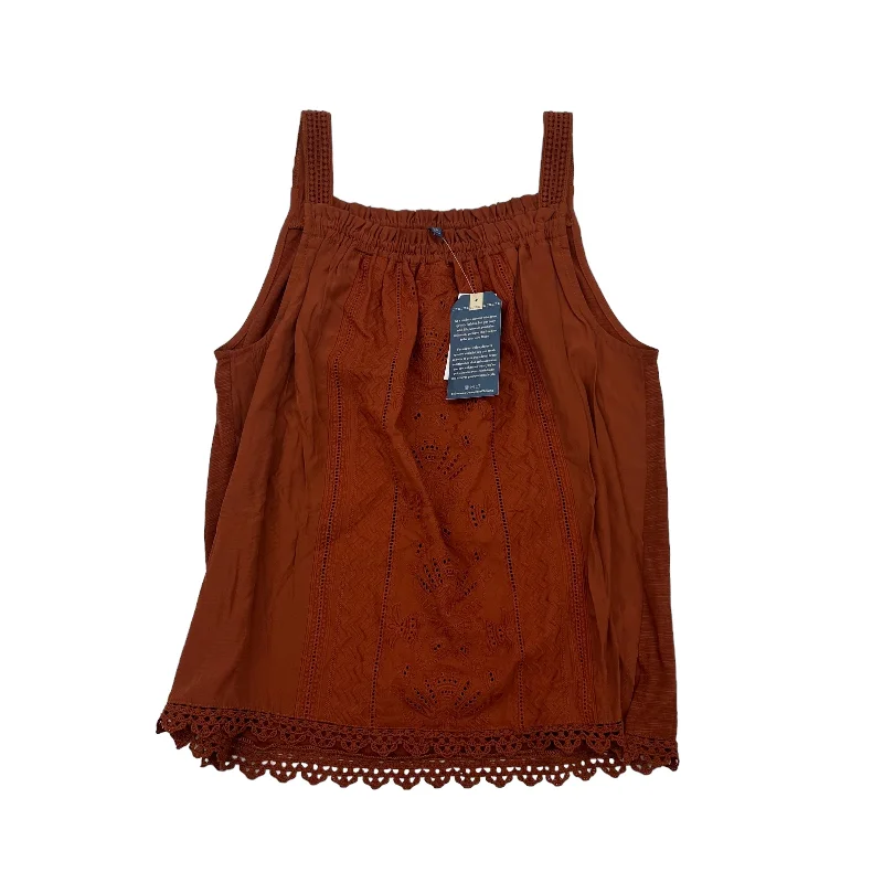 Savings Spectacular BROWN DEMOCRACY TOP SLEEVELESS, Size S