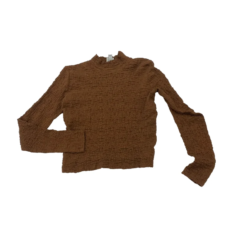 Midnight Madness BROWN TOP LS by A NEW DAY Size:S