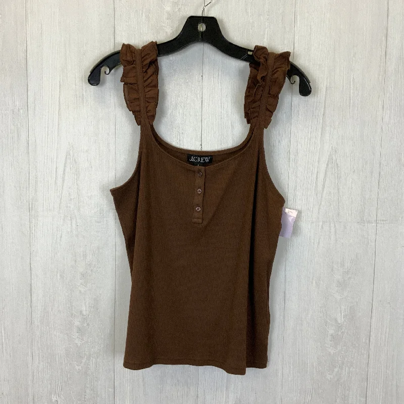 Daily Specials Brown Top Sleeveless J. Crew, Size L