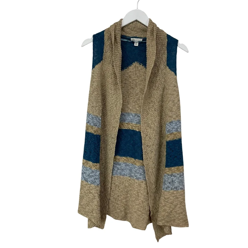 Price Cut Cardigan By Cato In Black & Cream, Size: S