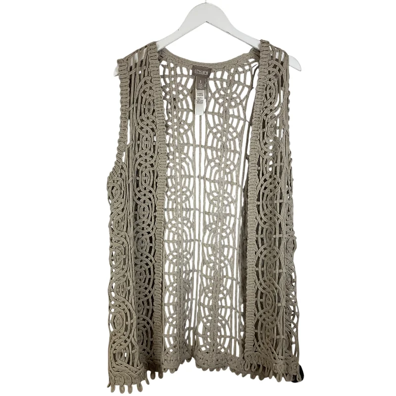 Markdowns Cardigan By Chicos In Grey, Size: S