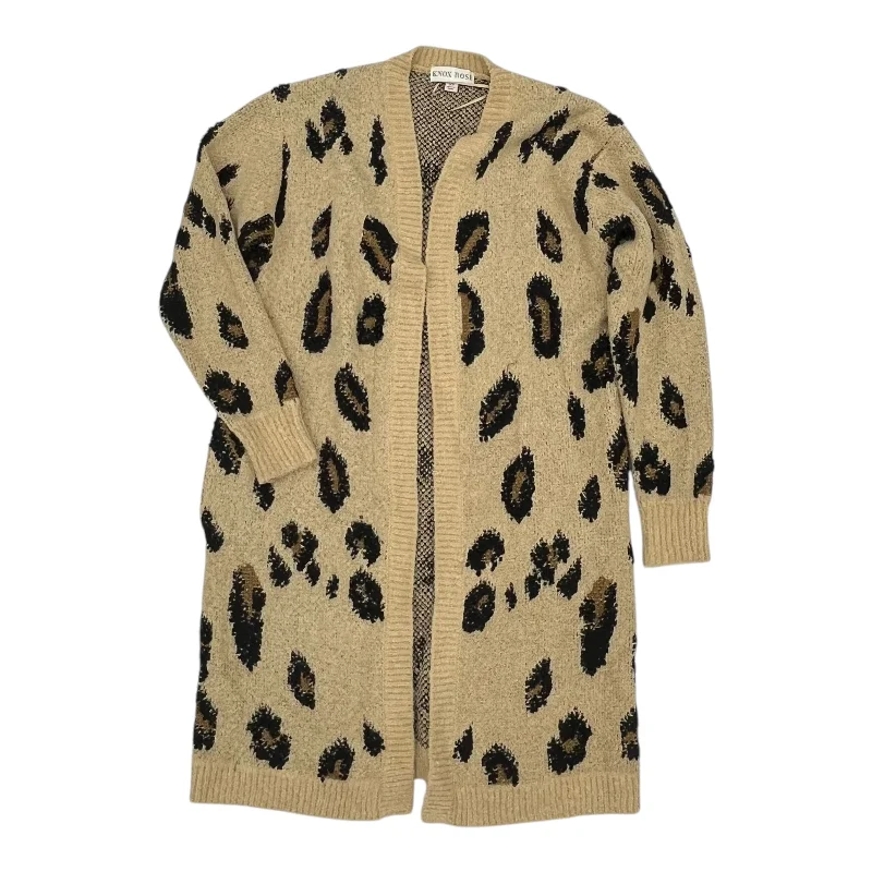 Cardigan By Knox Rose In Animal Print, Size:Xs