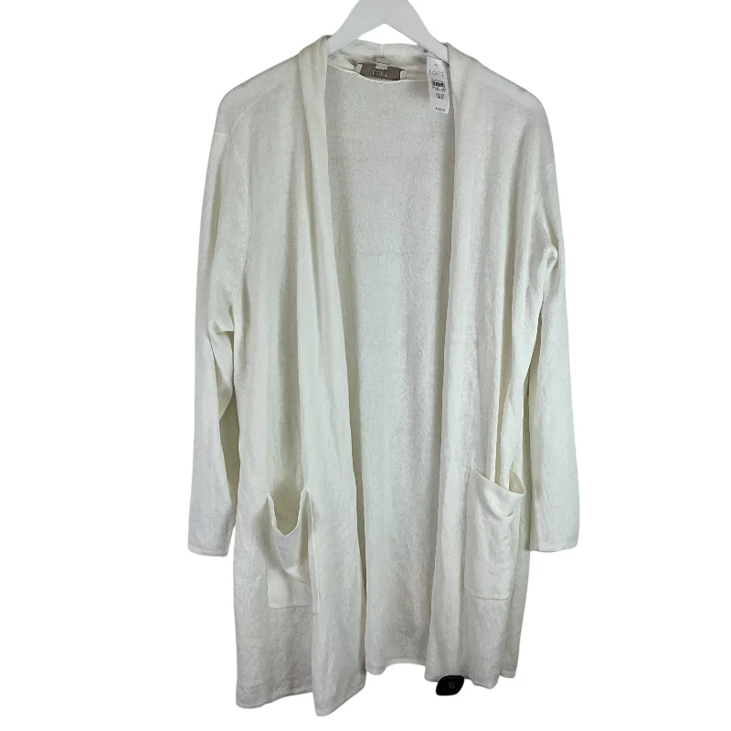 Early Access Cardigan By Loft In White, Size: 1x