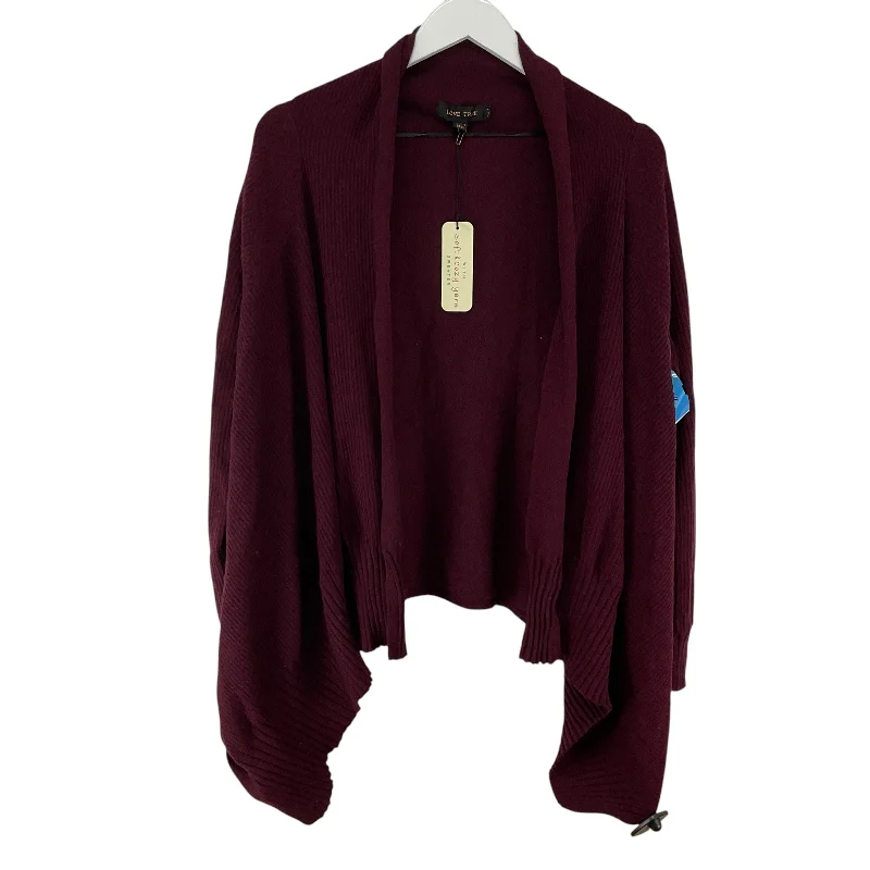 Act Now Cardigan By Love Tree In Red, Size: S