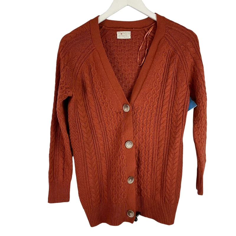 Today Only Cardigan By Proof In Orange, Size: M