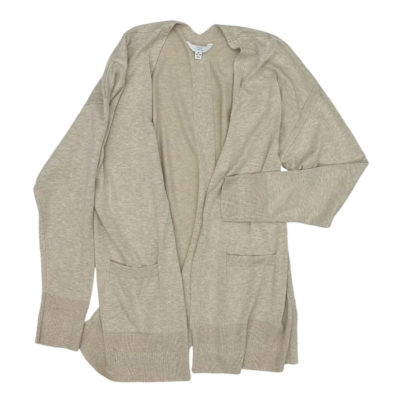 Value Deals Cardigan By Time And Tru In Tan, Size:Xl