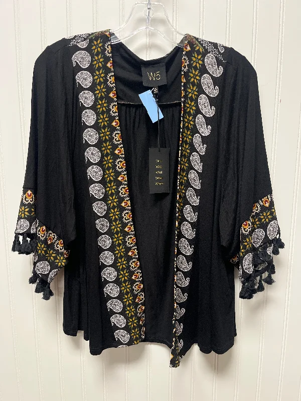 Holiday Sale Cardigan By W5 In Black, Size: M