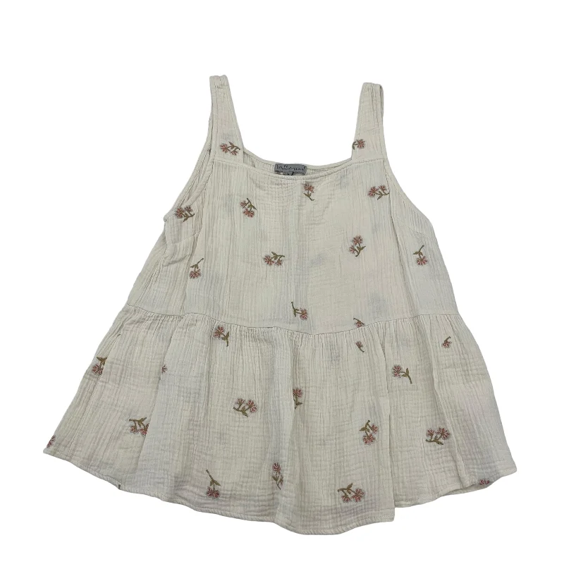 YEAR-End Sale Cream Top Sleeveless Wishlist, Size L